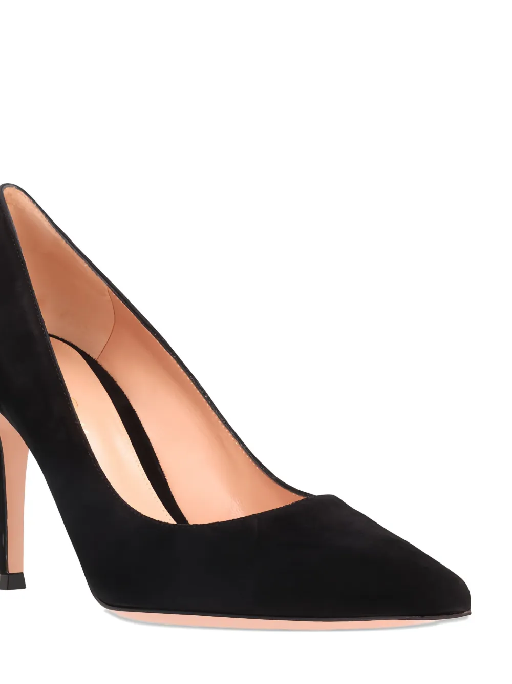 Gianvito Rossi 85mm pointed-toe suede pumps Black