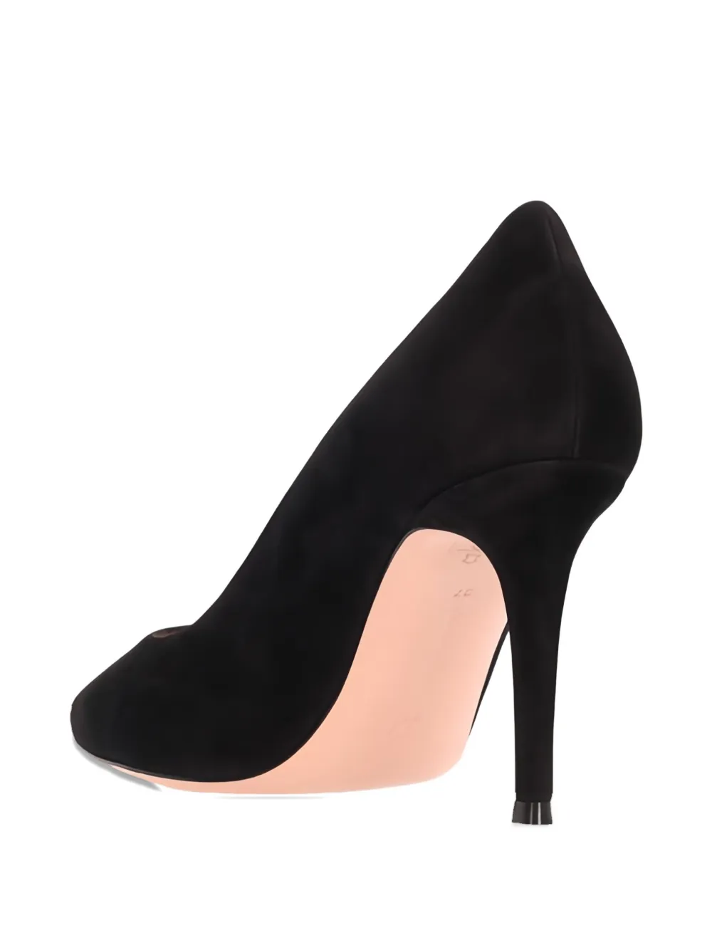 Gianvito Rossi 85mm pointed-toe suede pumps Black
