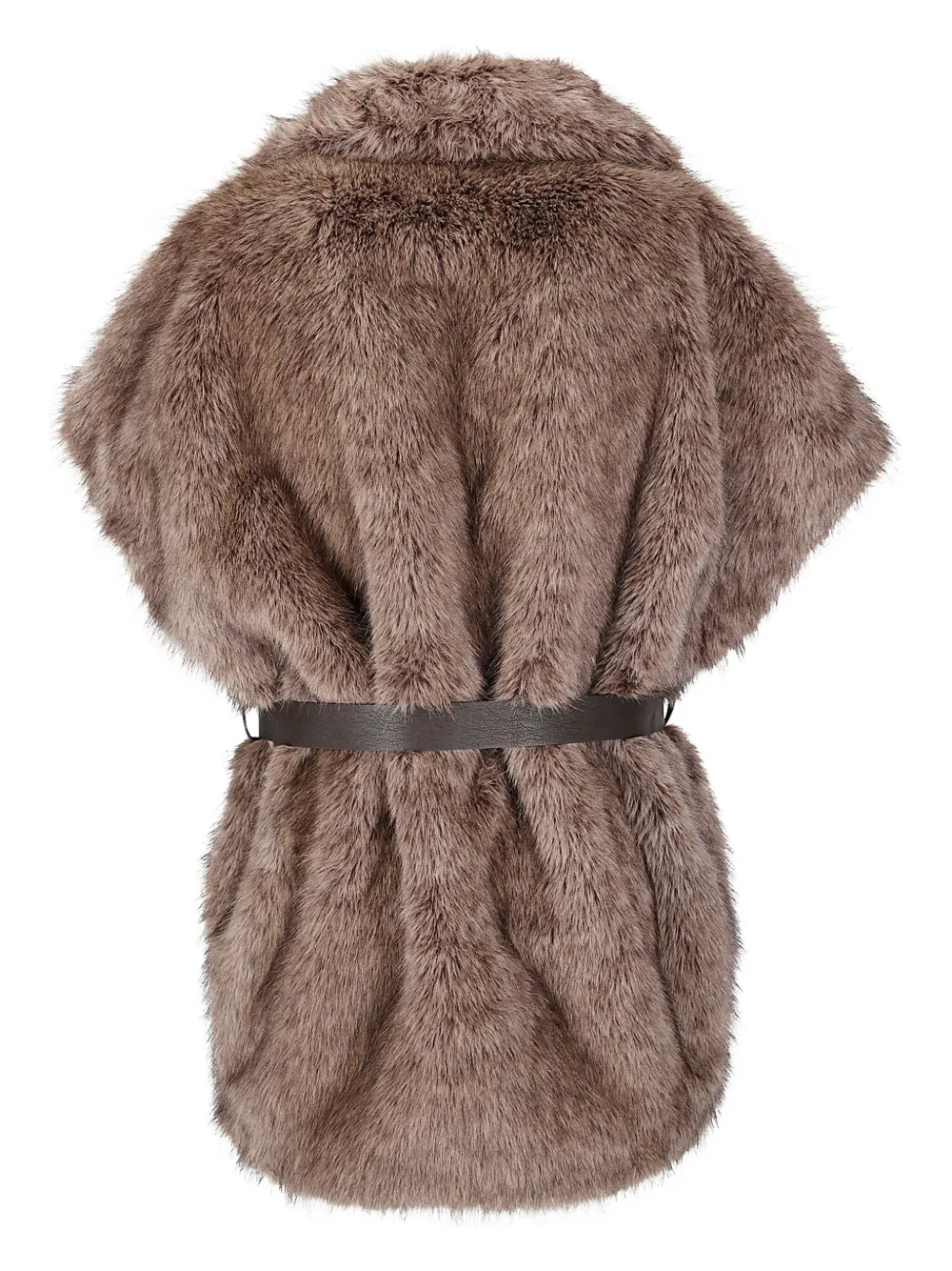 P.a.r.o.s.h Portal Belted Gilet In Brown