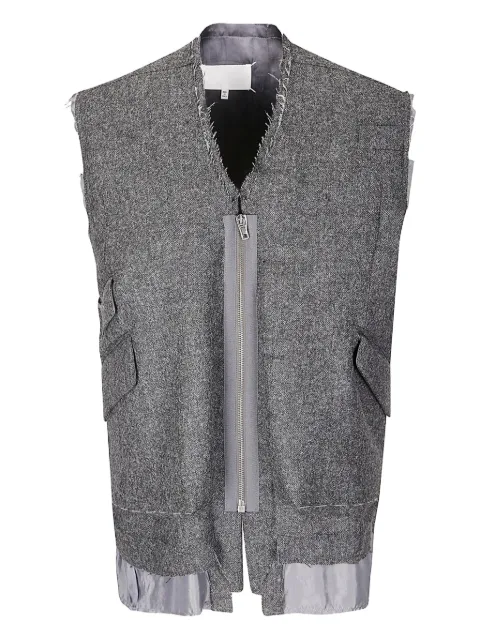 Maison Margiela frayed-edges gilet