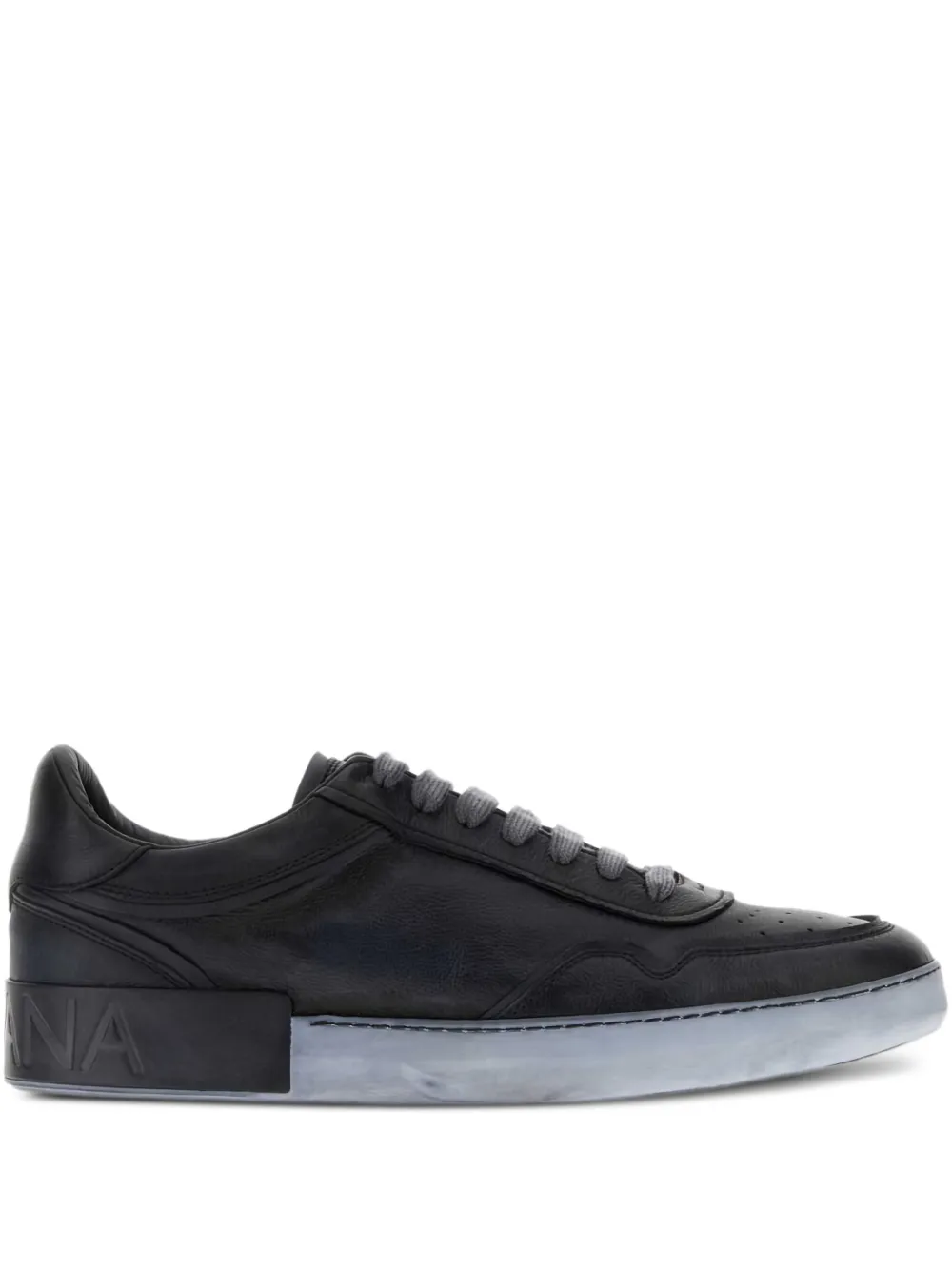 Dolce & Gabbana leather platform trainers Black