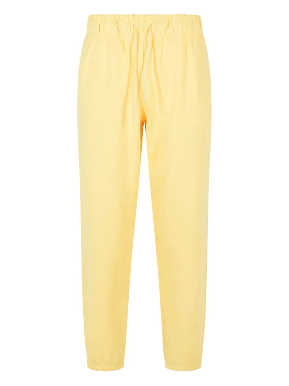 New Balance Cotton Trousers With Elastic Cuffs And Waistband In Yellow