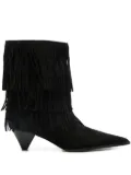 Michael Kors 50mm Jayla fringed ankle boots - Black