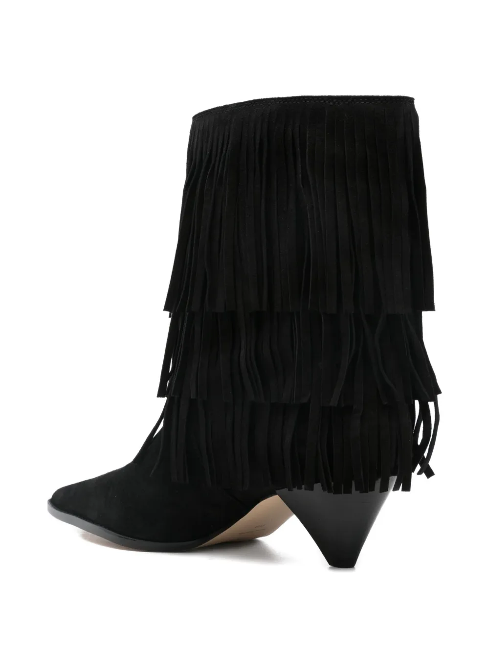 Michael Kors 50mm Jayla fringed ankle boots Black
