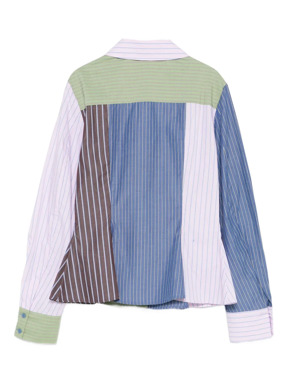 Stine Goya striped patchwork shirt - Roze