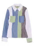 Stine Goya striped patchwork shirt - Pink