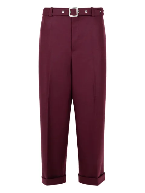 Jil Sander belted wool trousers