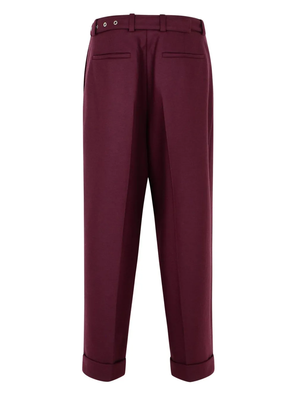 Jil Sander Broek met ceintuur - Rood