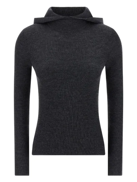 P.A.R.O.S.H. ribbed hooded sweater