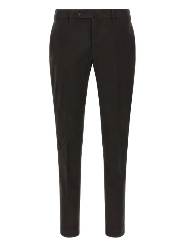 Incotex Pattern30 Zip-fly Trousers in Brown