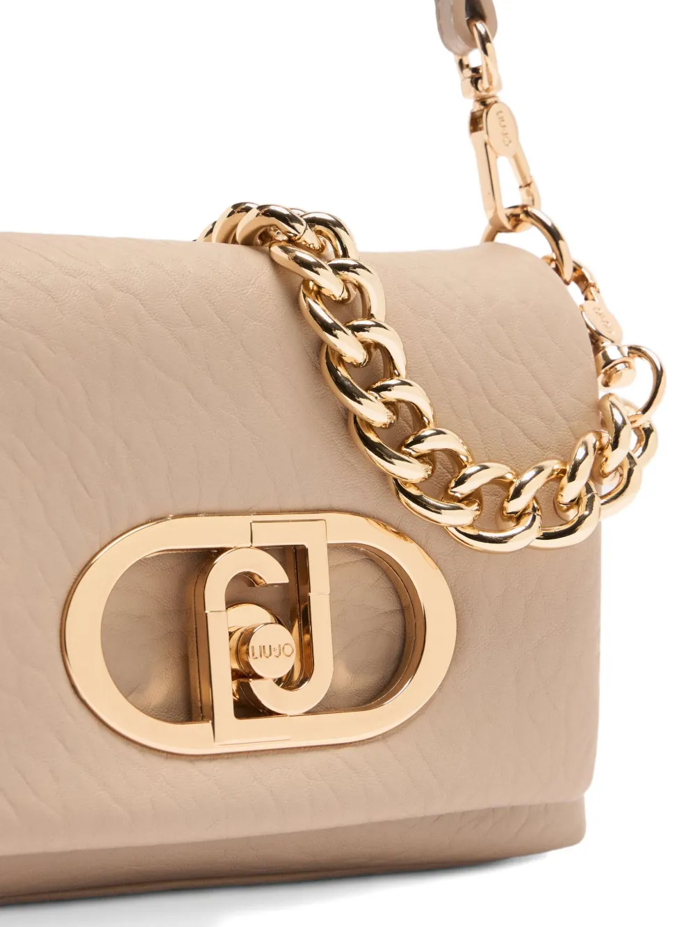Liu •jo Small Quilted Lapuffy Bag In Neutral