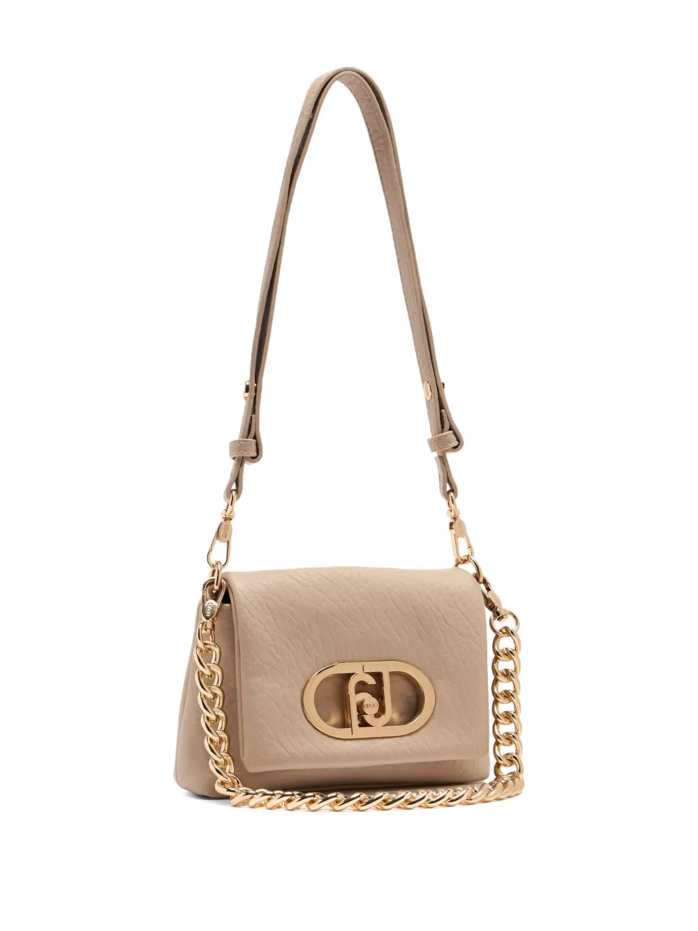 Liu •jo Small Quilted Lapuffy Bag In Neutral