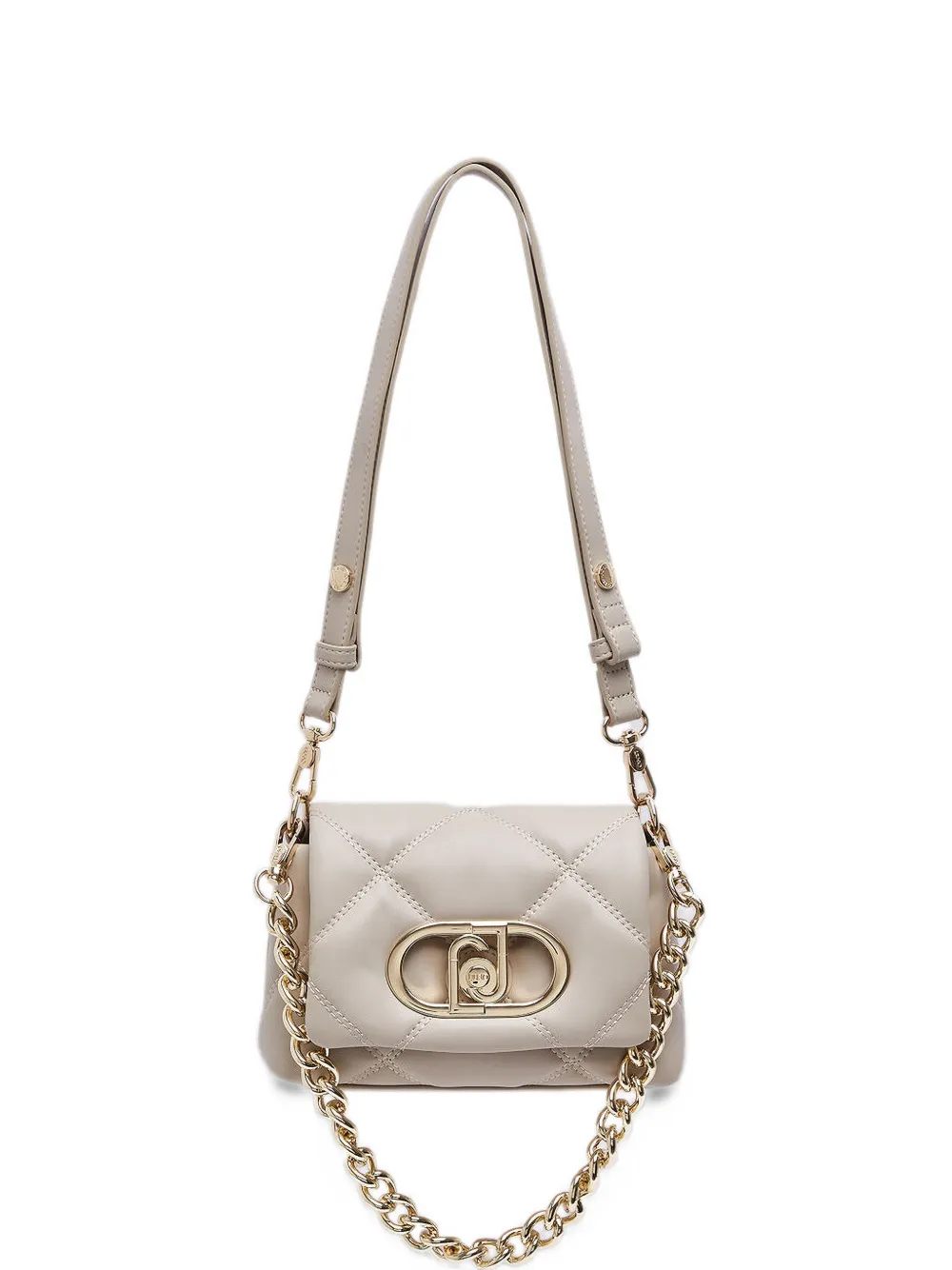 LIU JO Small quilted LaPuffy bag - Toni neutri