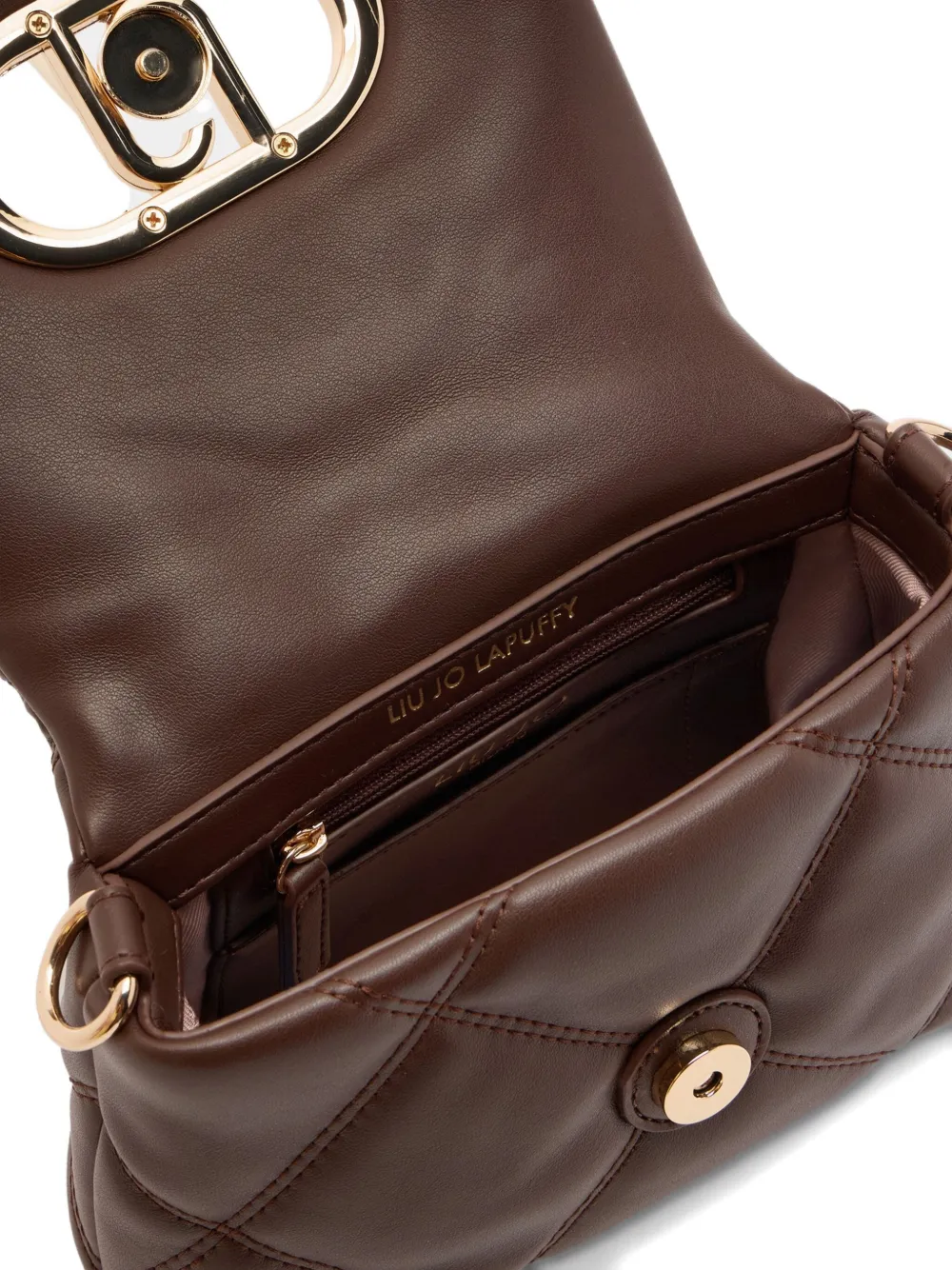 Liu •jo Versatile Shoulder Bag And Chain Strap In Brown