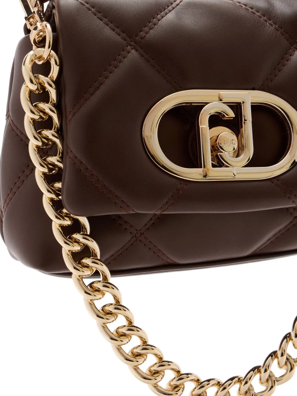 Liu •jo Versatile Shoulder Bag And Chain Strap In Brown
