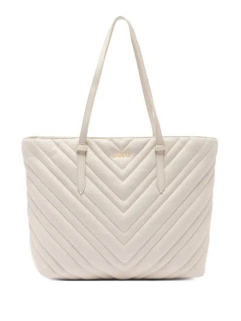 LIU JO large quilted chevron tote bag