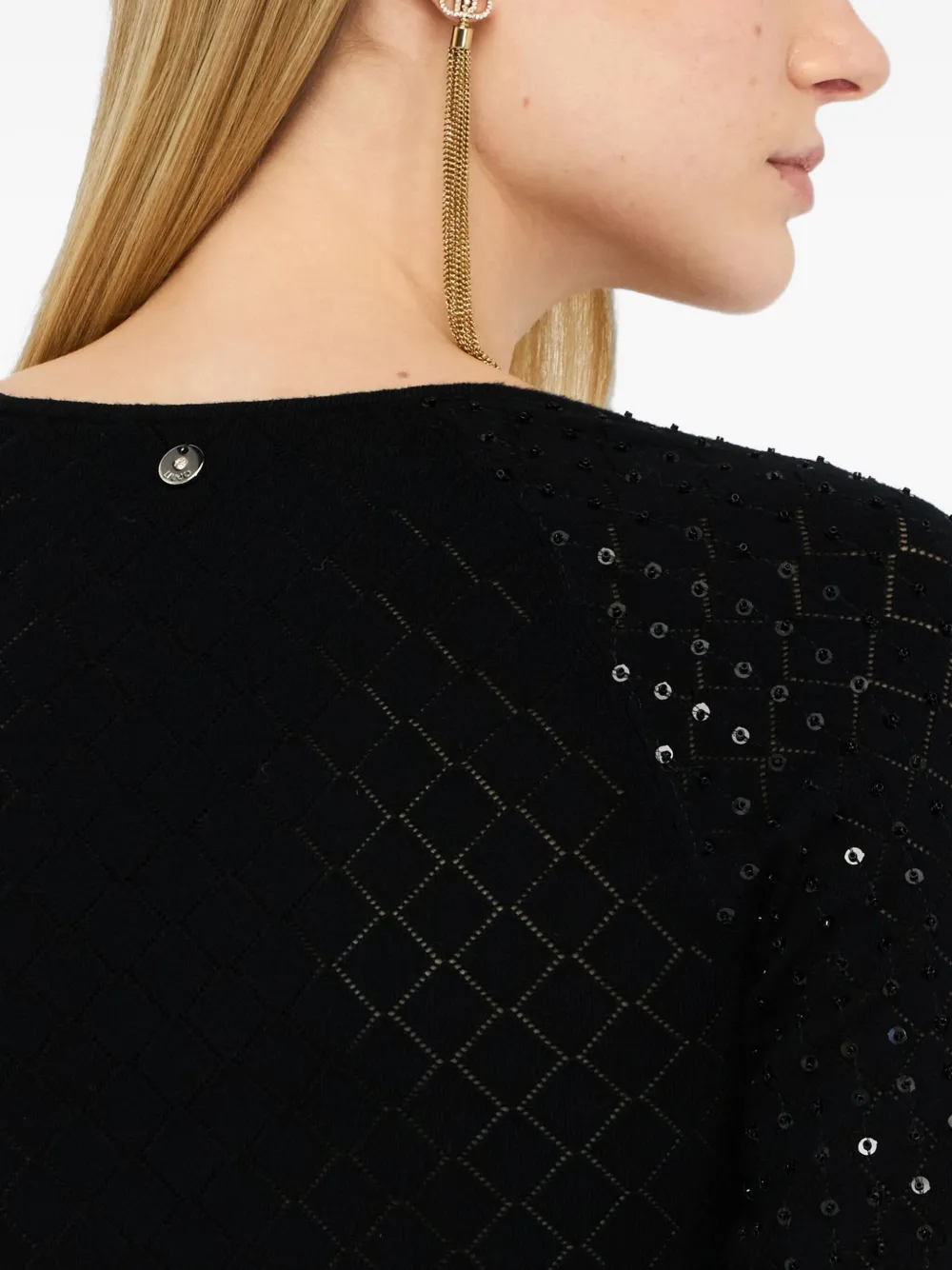 Liu •jo Jumper With Sequins In Black