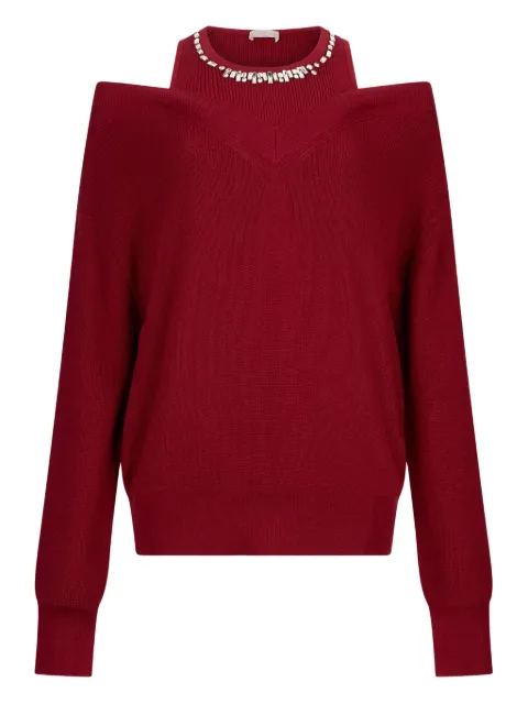 LIU JO embellished-neck sweater