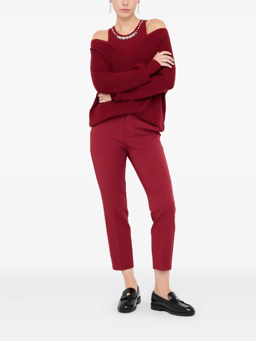 LIU JO embellished-neck sweater | Knitted Sweaters | Image 2