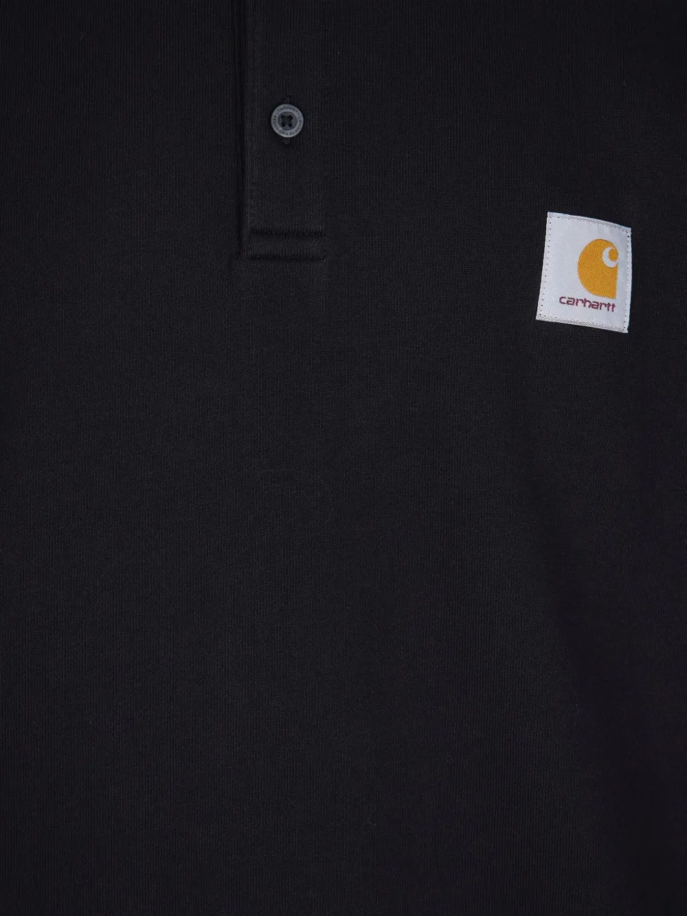Carhartt Logo-patch Cotton Poo Shirt In Black