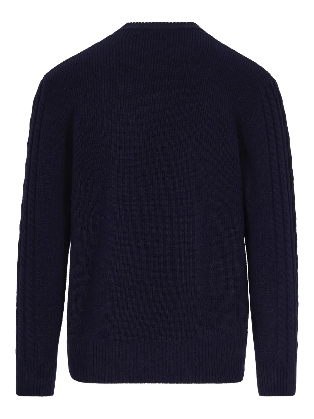 Paolo Pecora cable-knit crew-neck sweater - Blauw