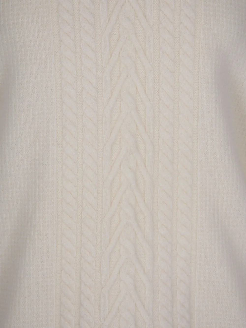 Paolo Pecora Cable-knit Wool Sweater In Neutral