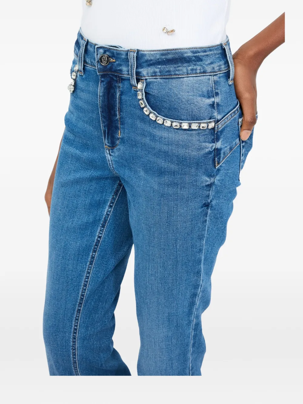 Liu •jo High-rise Flared Jeans In Blue