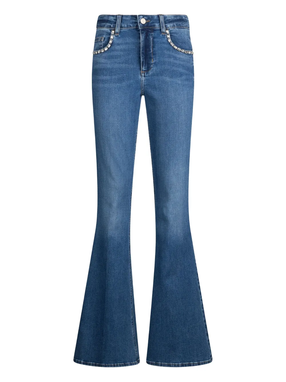 Liu •jo High-rise Flared Jeans In Blue