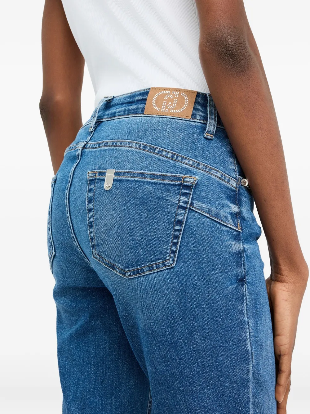 Liu •jo High-rise Flared Jeans In Blue