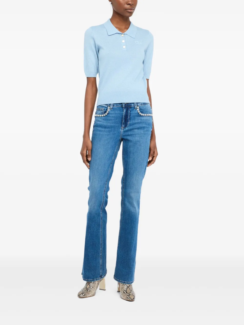 LIU JO rhinestone-embellished jeans | Bootcut Jeans | Image 2
