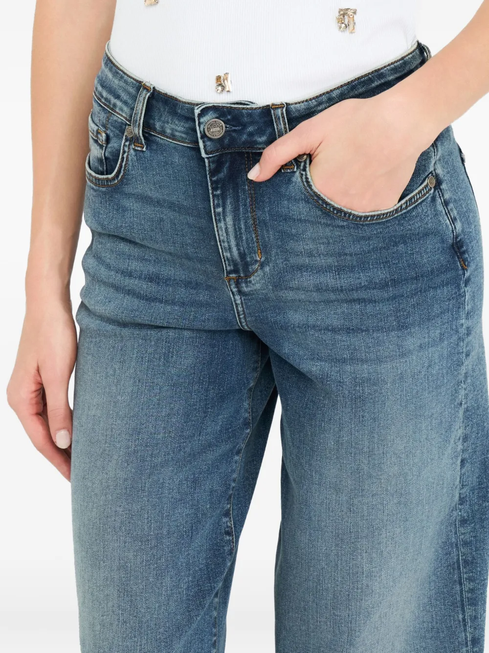 Liu •jo Liu Jo Better Flared Jeans In Blue