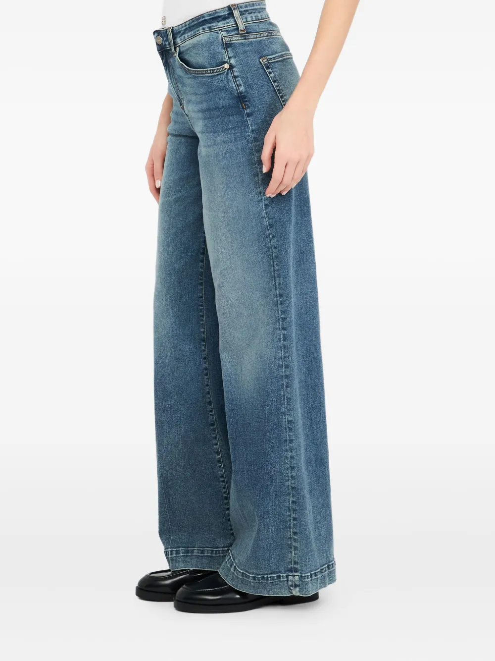 Liu •jo Liu Jo Better Flared Jeans In Blue