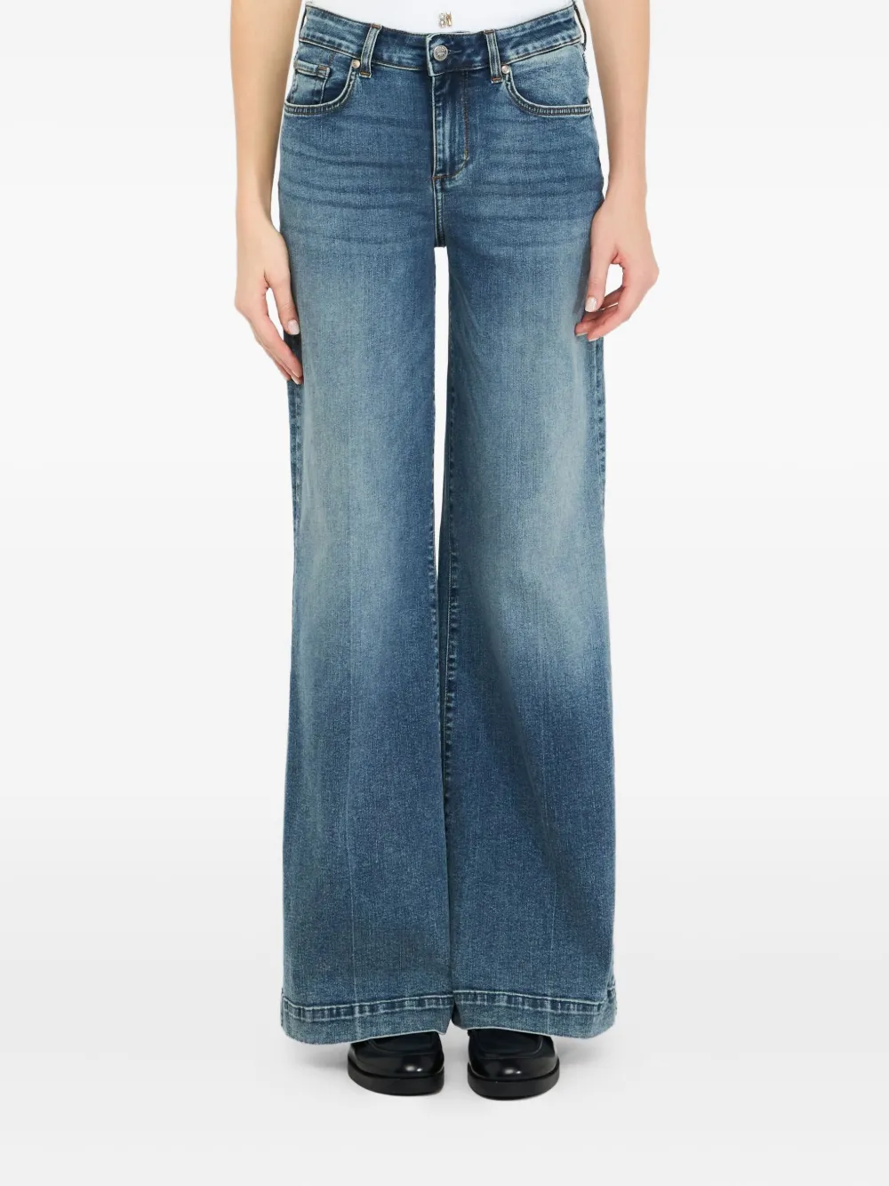 Liu •jo Liu Jo Better Flared Jeans In Blue