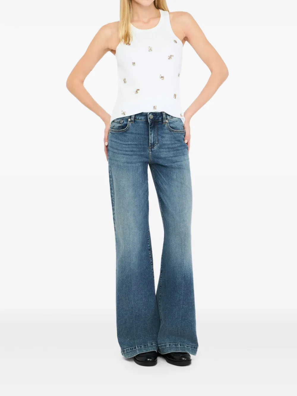 LIU JO logo-plaque jeans | Flares & Bell Bottom Jeans | Image 2