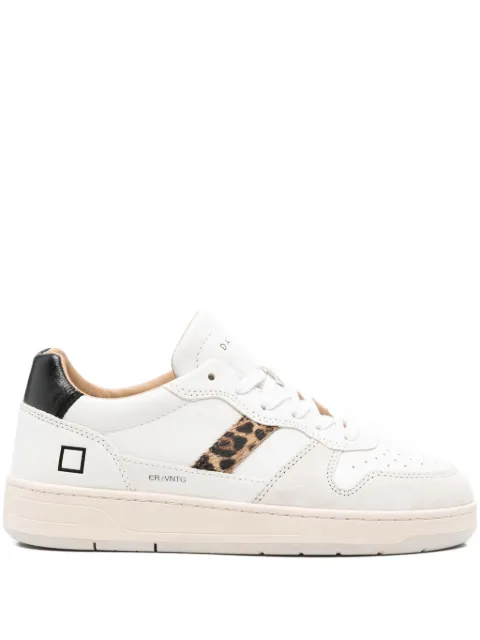 D.A.T.E. leopard-print panel sneakers