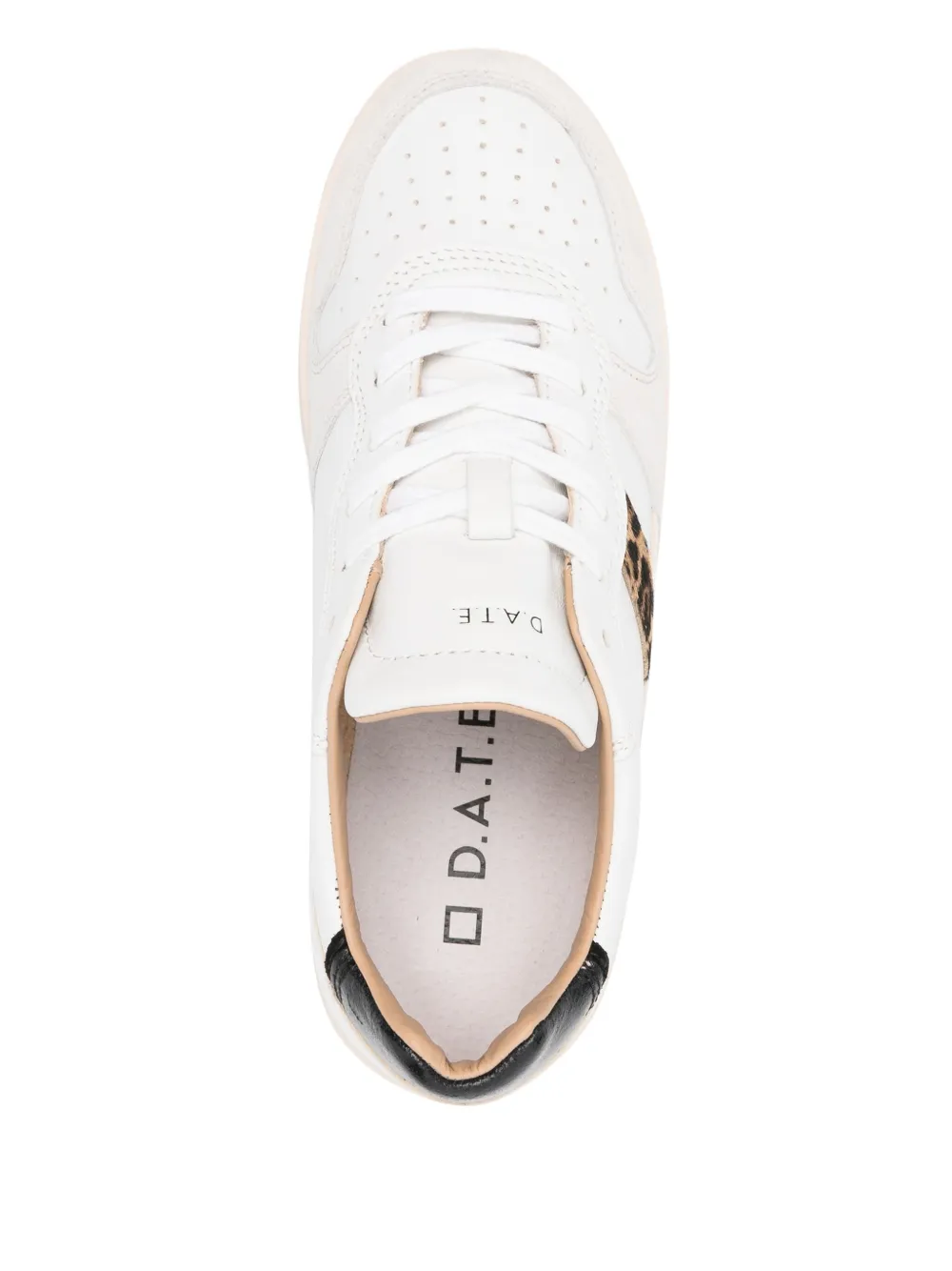 Date Leopard-print Panel Sneakers In Neutral