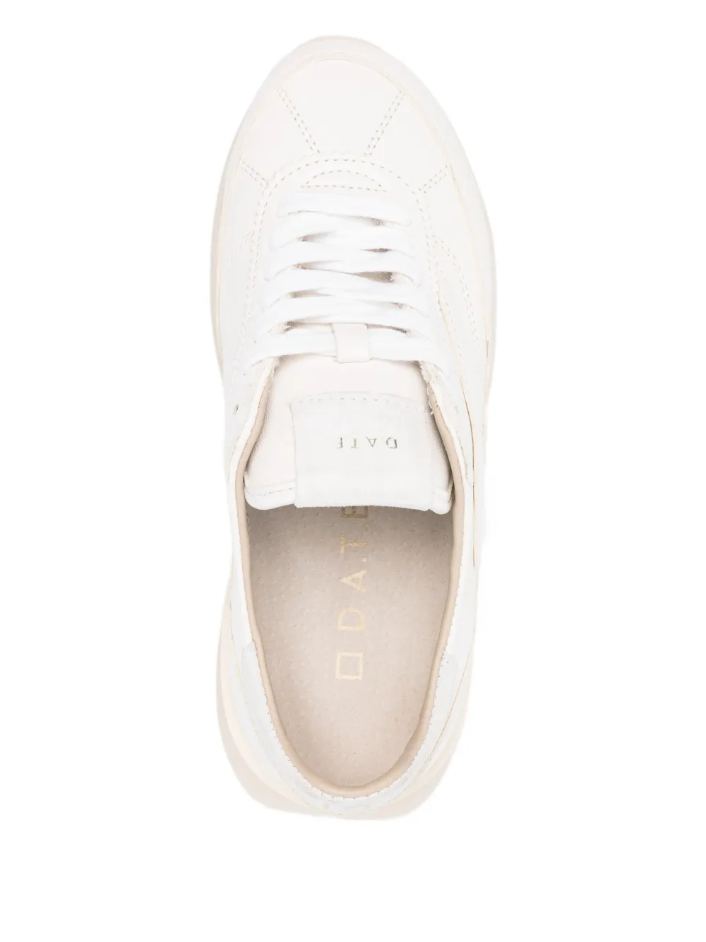 D.A.T.E. Leren low-top sneakers Wit