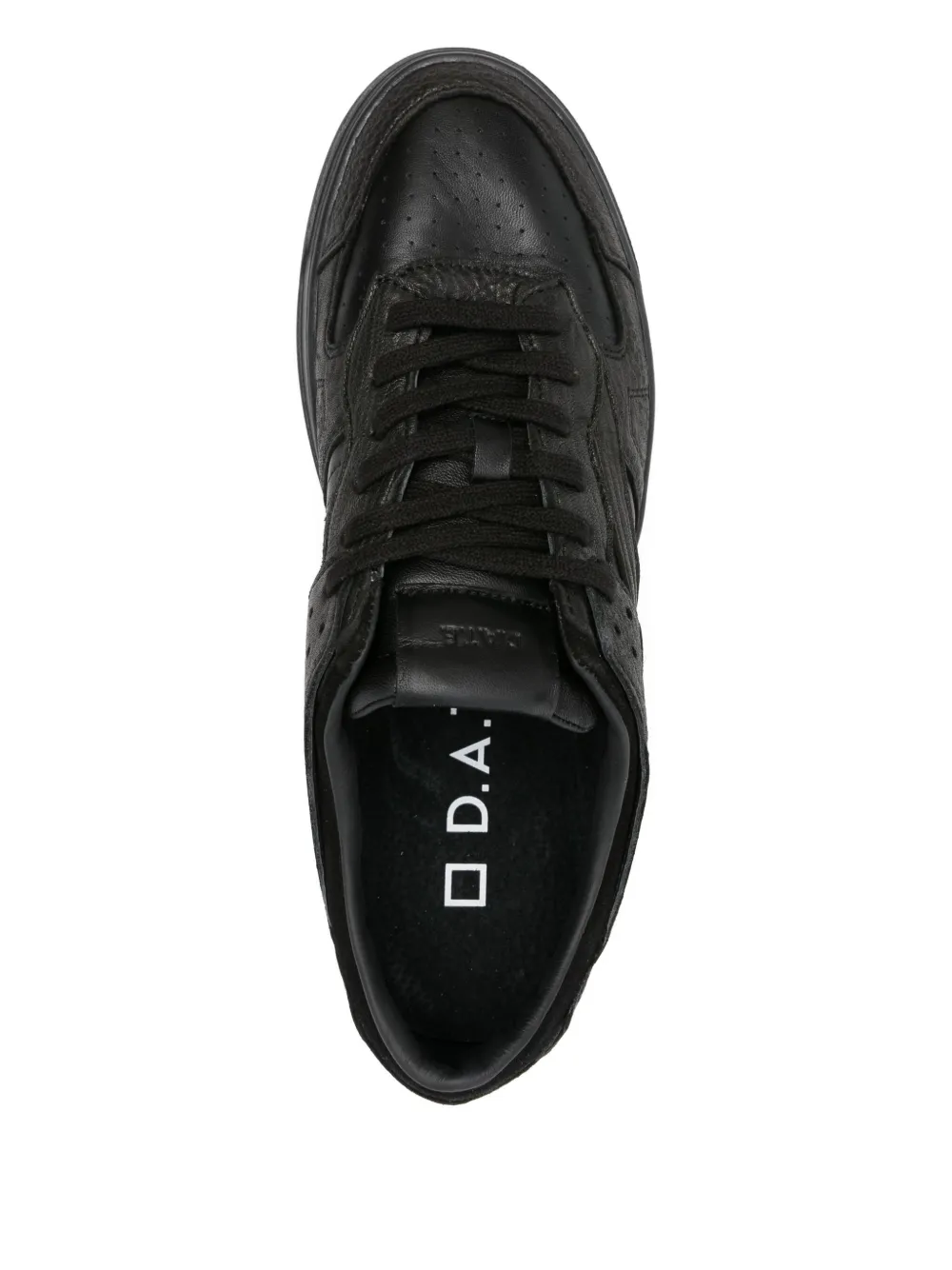 D.A.T.E. Leren sneakers Zwart