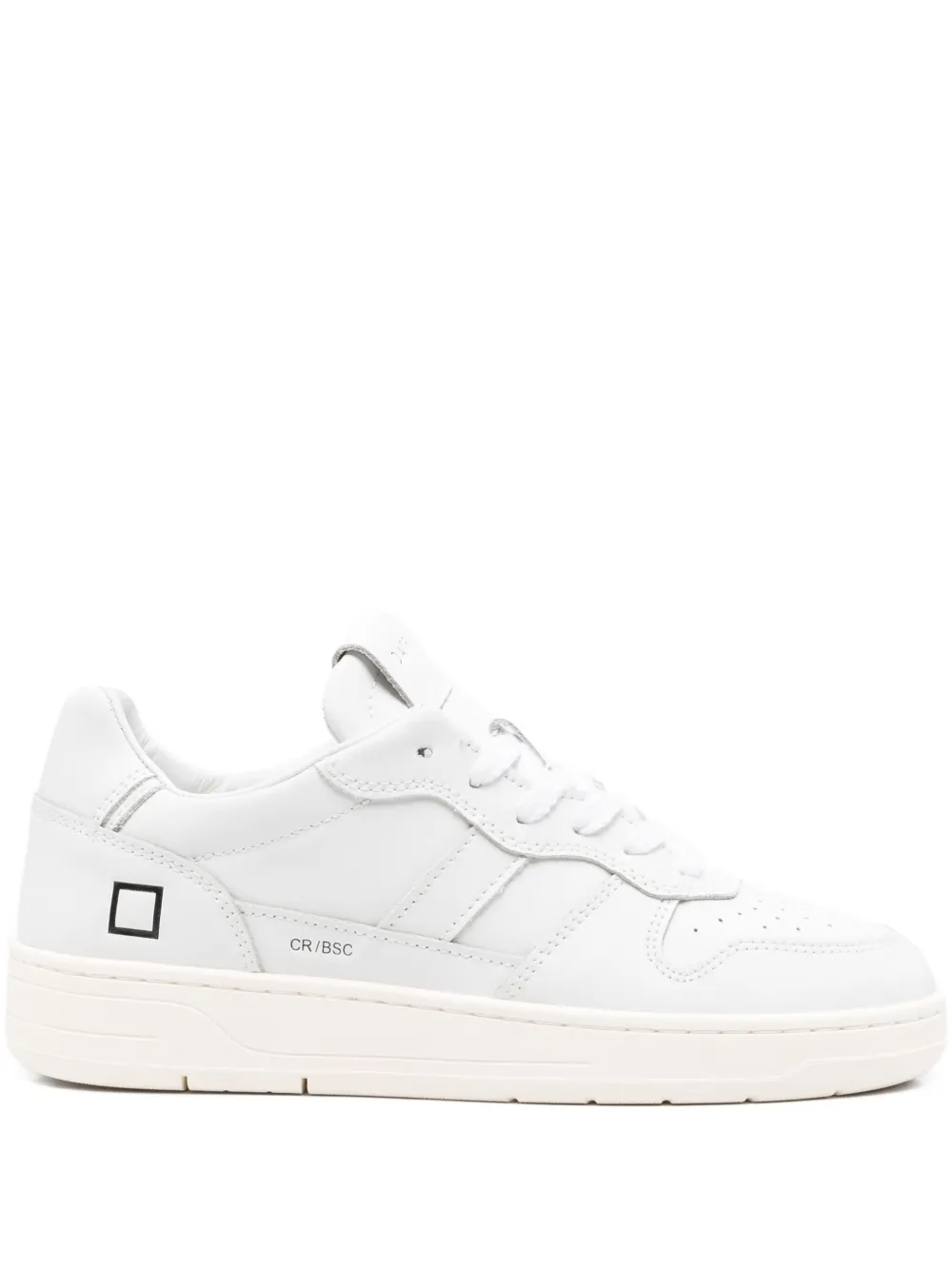 D.A.T.E. square-logo leather trainers | White | Image 1