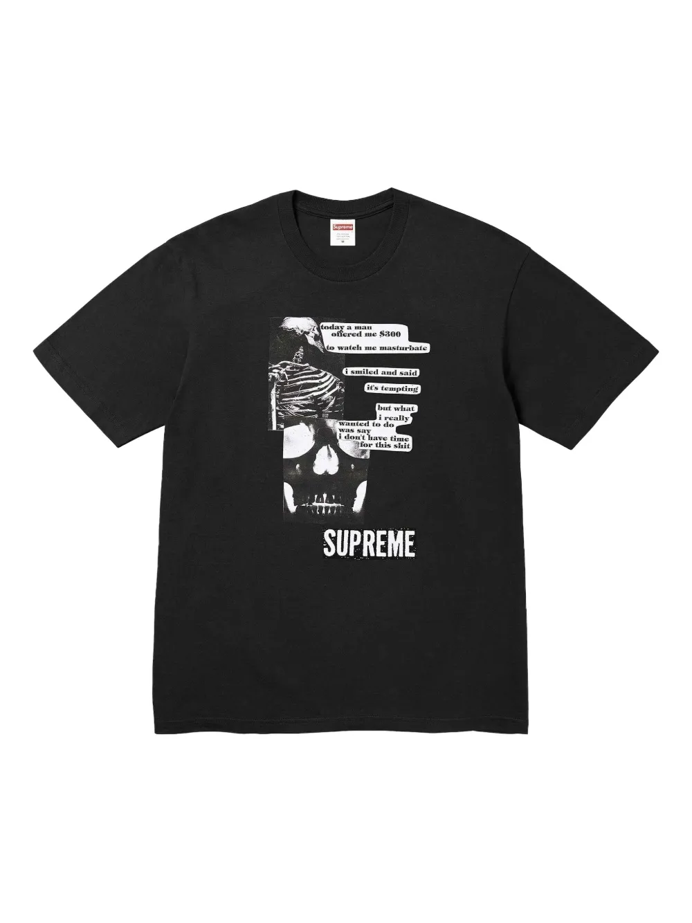 Supreme Skull Graphic T-shirt In Black