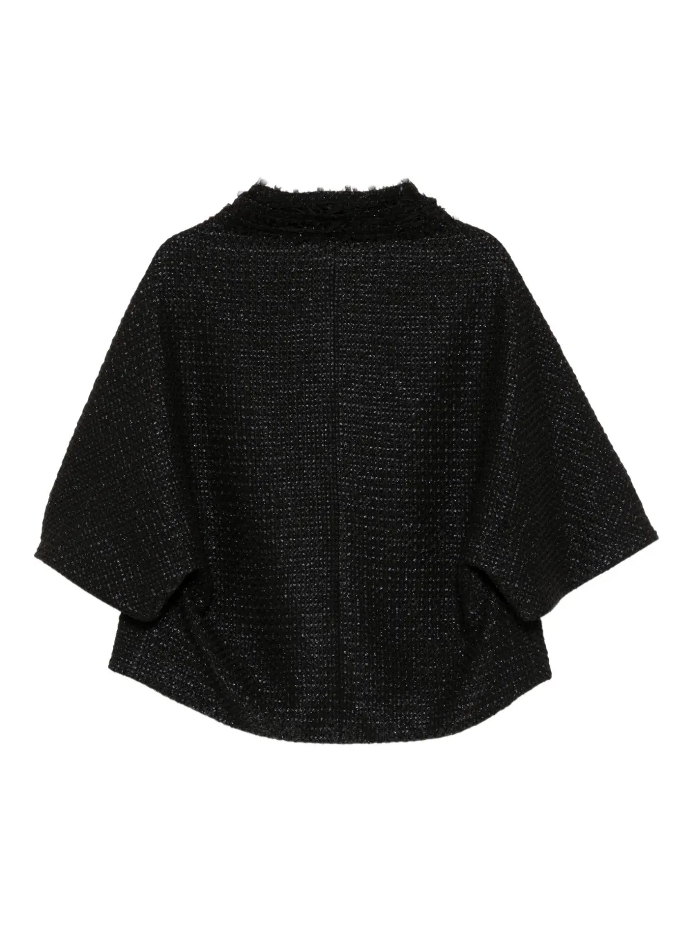 Shiatzy Chen Lace-trim Jacket In Black