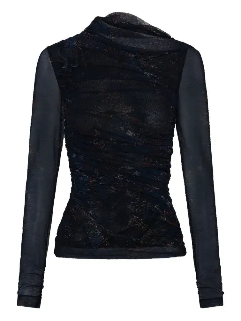 Nicholas Joey snake-print ruched top