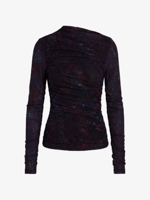 Nicholas Joey snake-print ruched top
