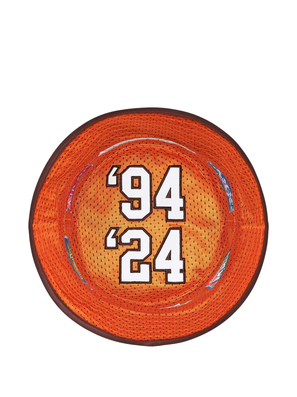 Supreme Playoffs Mesh Crusher Bucket Hat In Orange