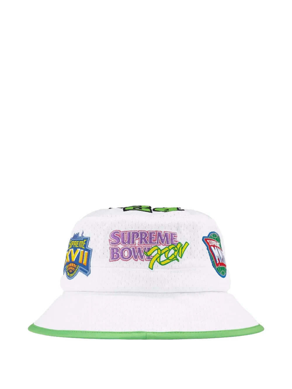 Supreme Playoffs Mesh Crusher Bucket Hat In White