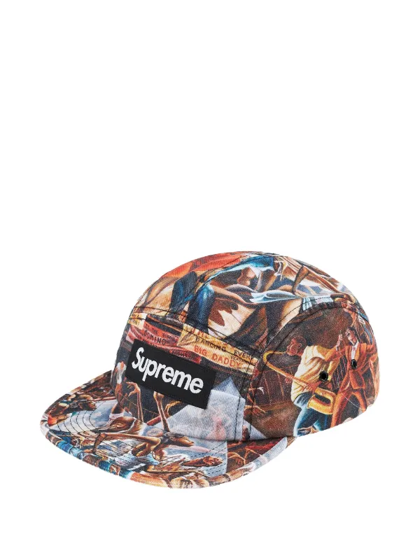 Supreme トラッカーキャップ ブラウン/ブルー Supreme トラッカーキャップ ブラウン ファッション 'Logo