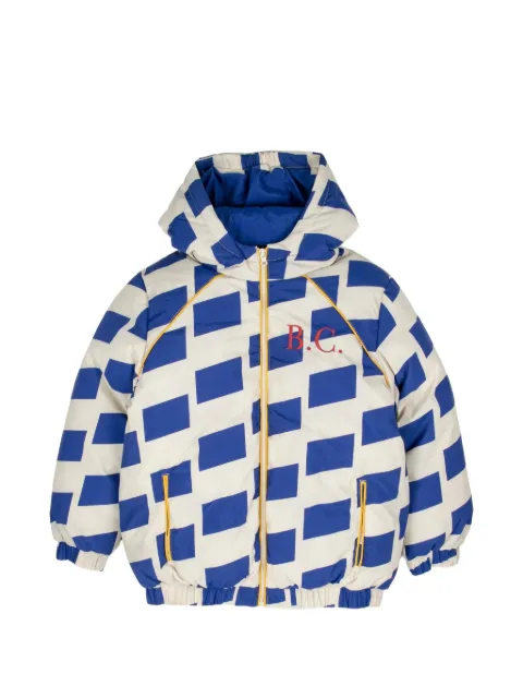 Bobo Choses block-pattern padded jacket