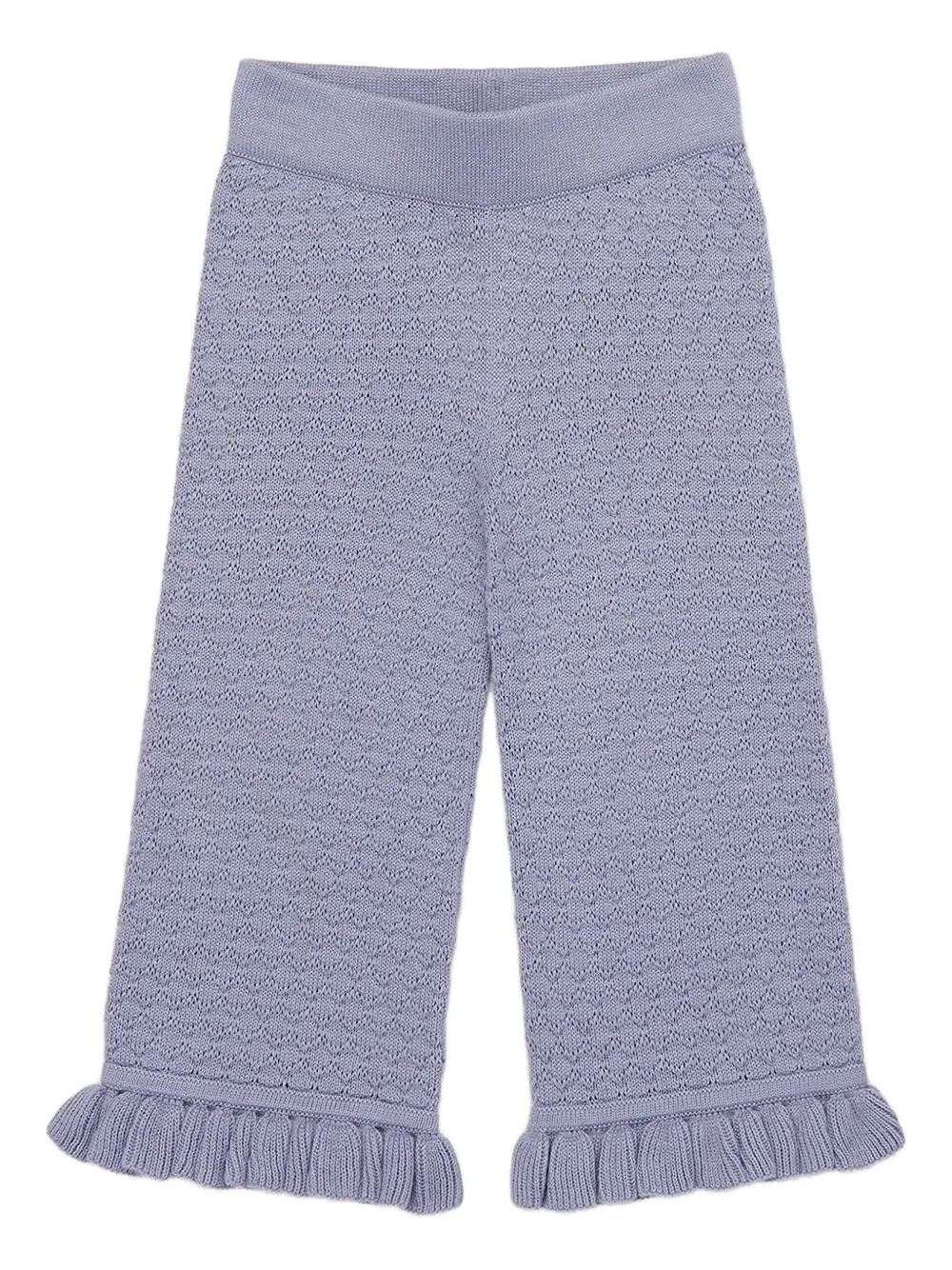 Misha & Puff ruffled knit trousers | Blue | Image 1