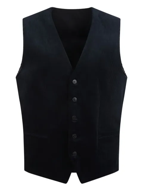 SELECTED corduroy button-up waistcoat