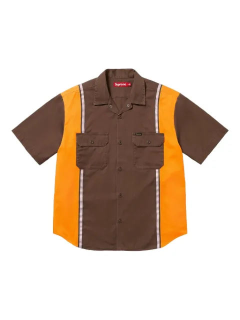 Supreme Stadium Reflective Stripe "Brown" shirt